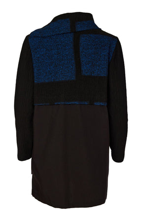 Ora Funnel Neck Top in Blue 