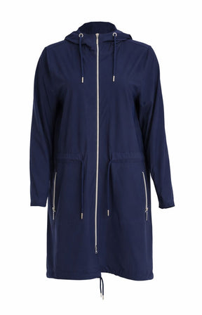 Ora Hooded Jacket in Navy 