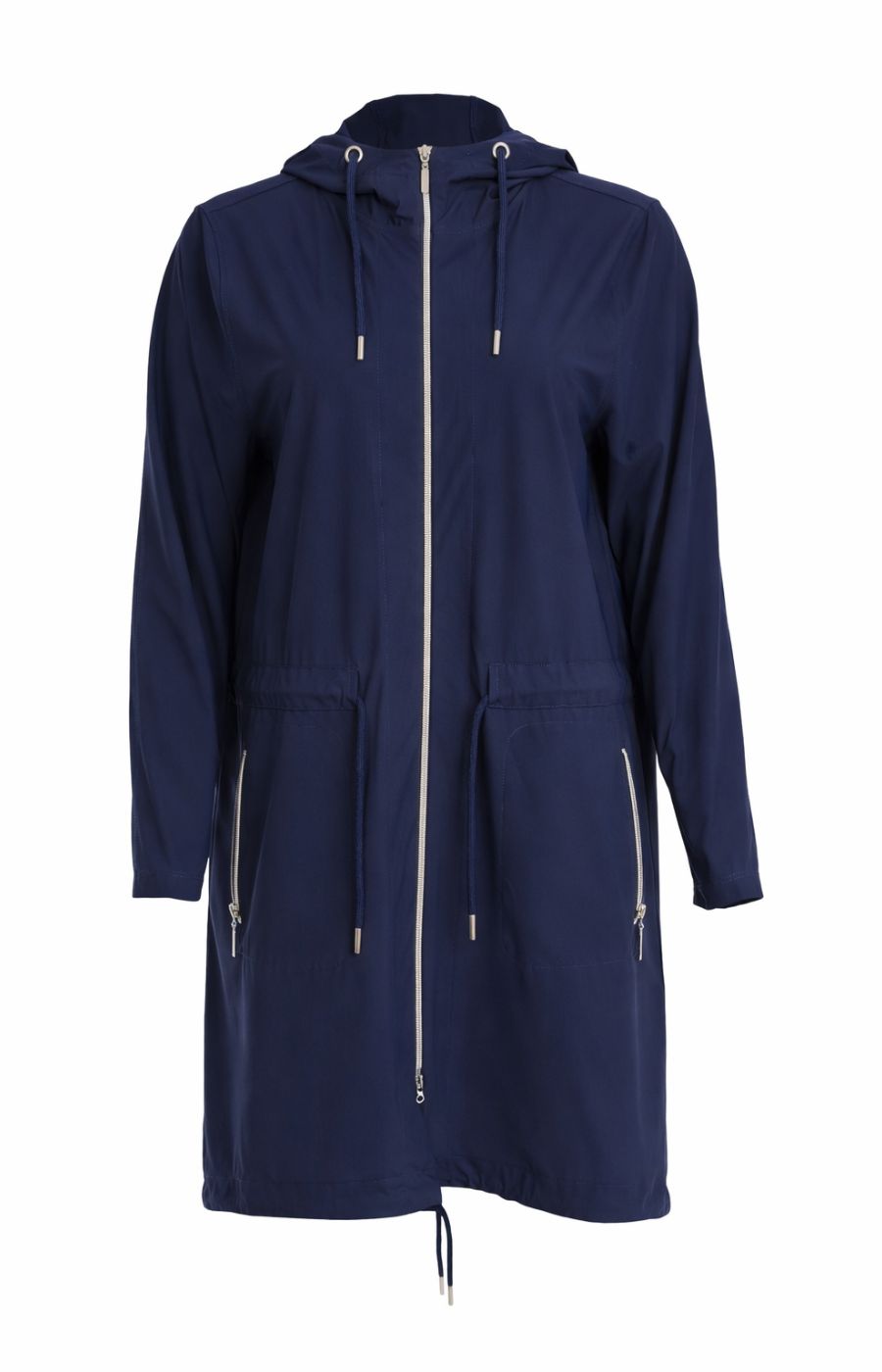 Ora Hooded Jacket in Navy 