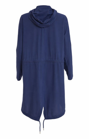Ora Hooded Jacket in Navy 