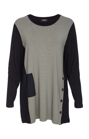 Ora Khaki Button Tunic