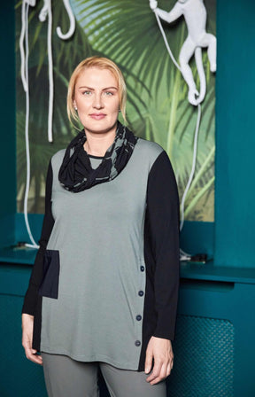 Ora Khaki Button Tunic