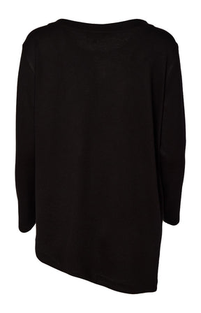 Ora Longline Top with Leopard Print 