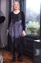 Ora Mesh Dress in Grey