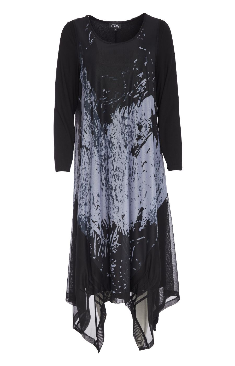 Ora Mesh Dress in Grey