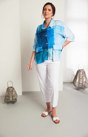 Ora Pocket Shirt in Blue 