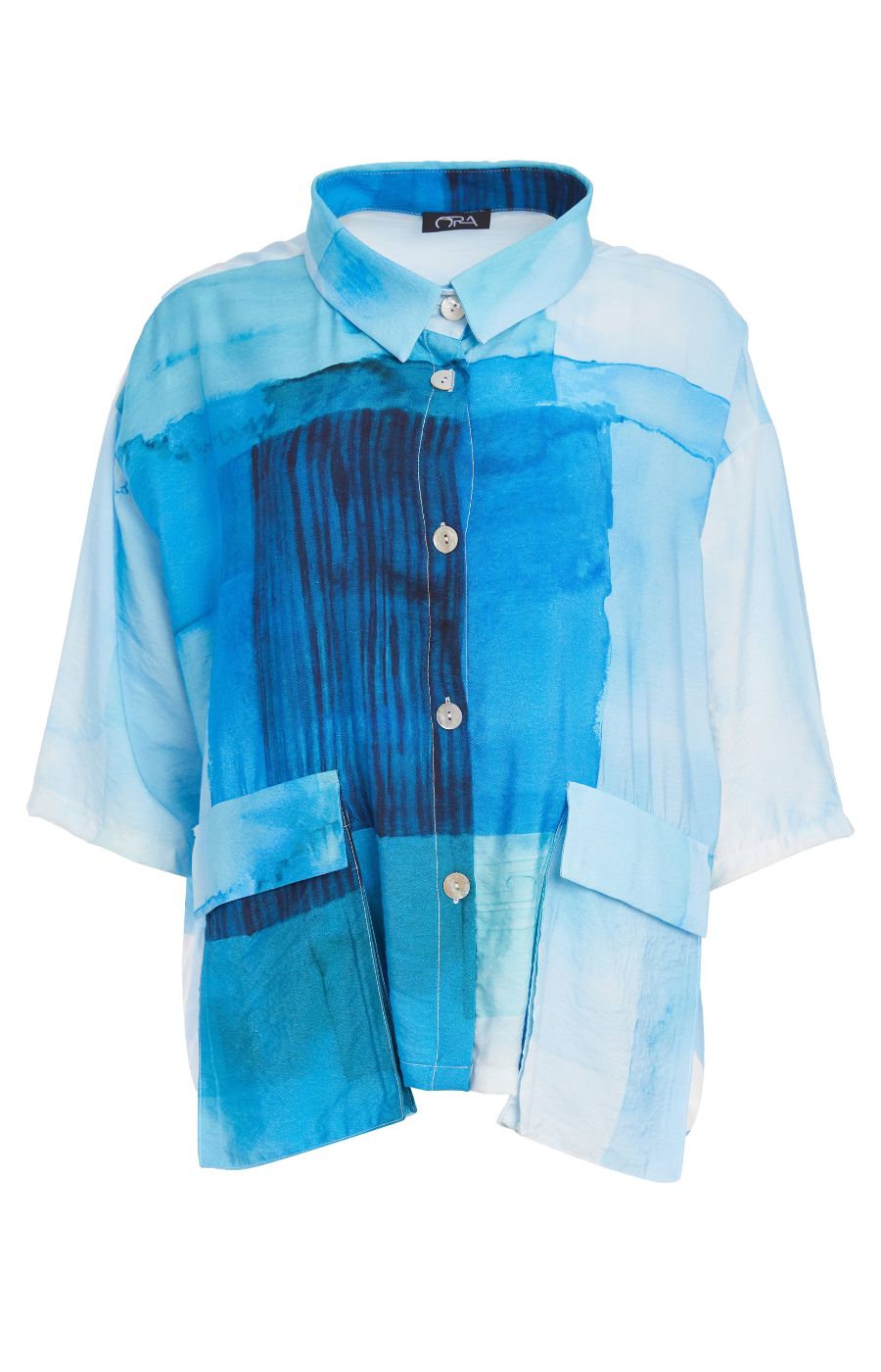 Ora Pocket Shirt in Blue 