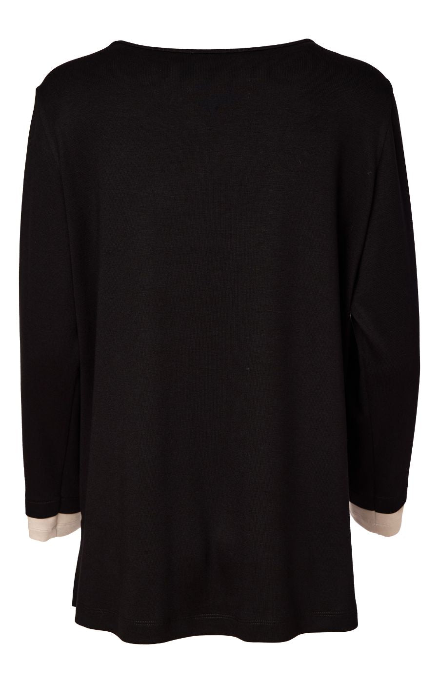 Ora Scribble Pocket Top in Black 