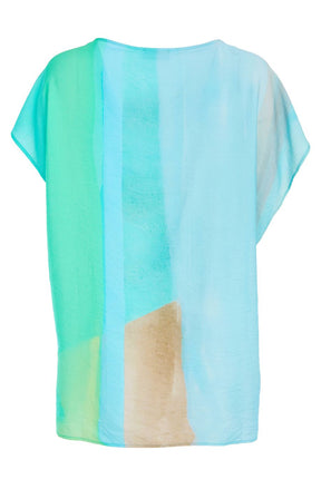 Ora Top in Turquoise 