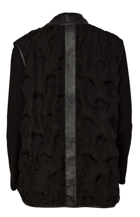 Ora Waistcoat With Long Sleeve Top in Black 