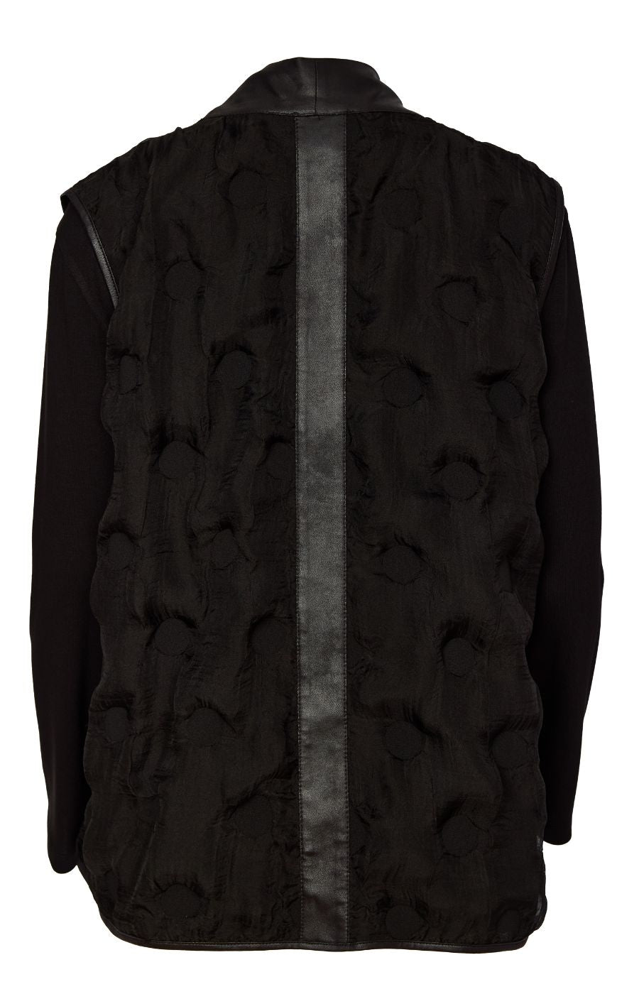 Ora Waistcoat With Long Sleeve Top in Black 
