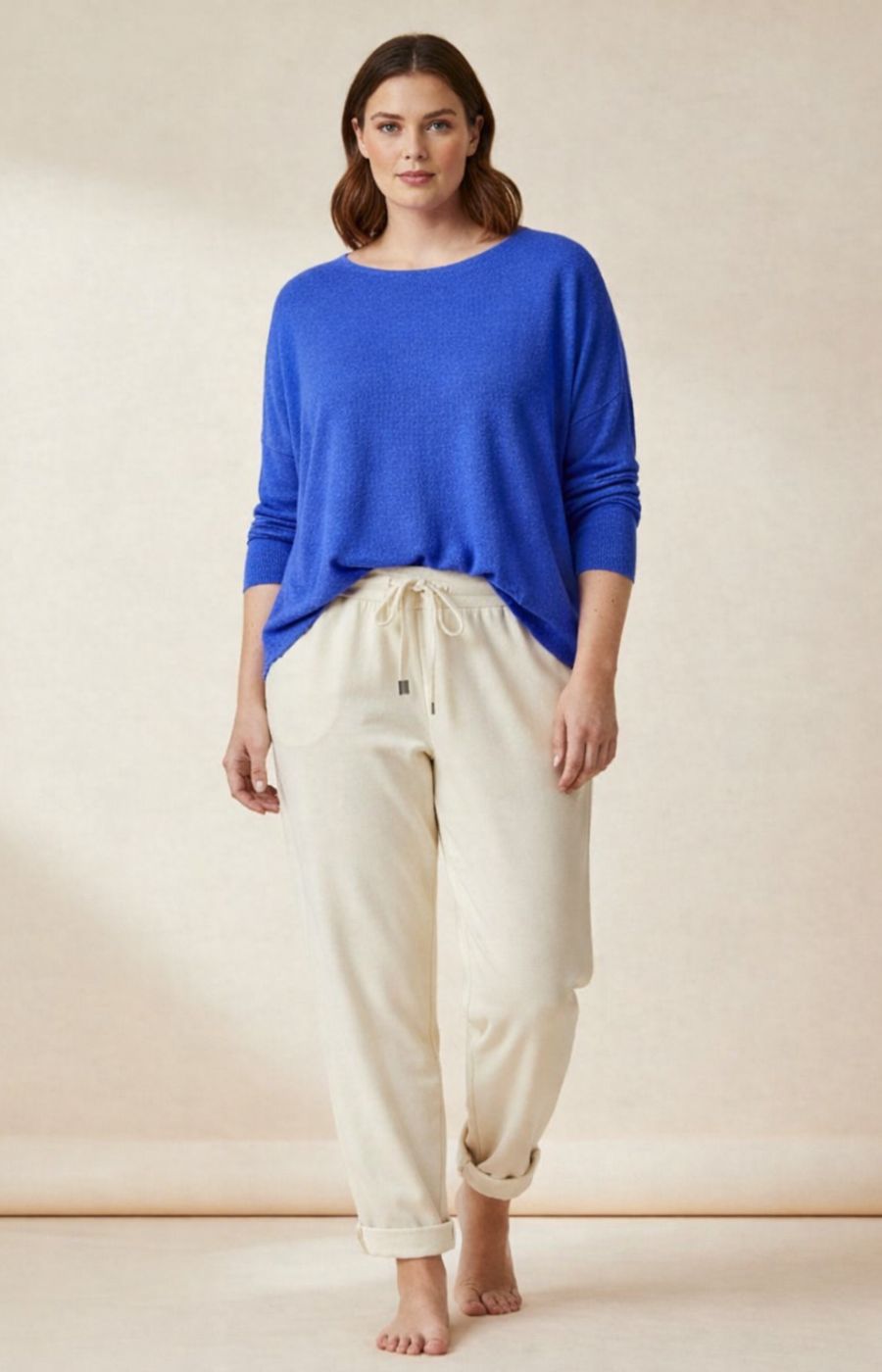 Orla Knit Top in Blue