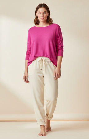 Orla Knit Top in Fuchsia 