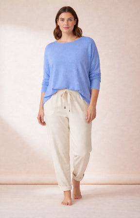 Orla Knit Top in Light Blue