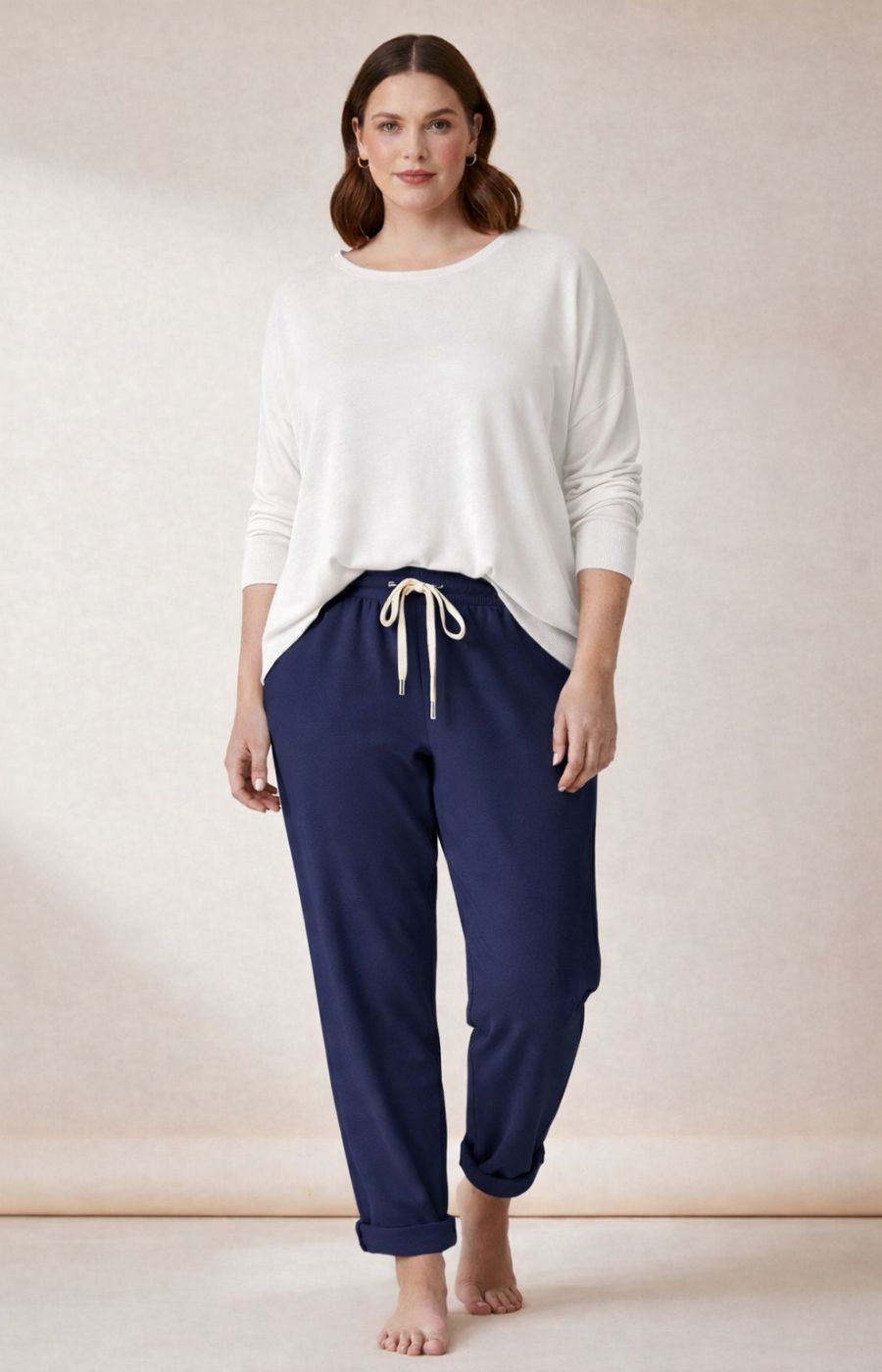 Orla Knit Top in White 