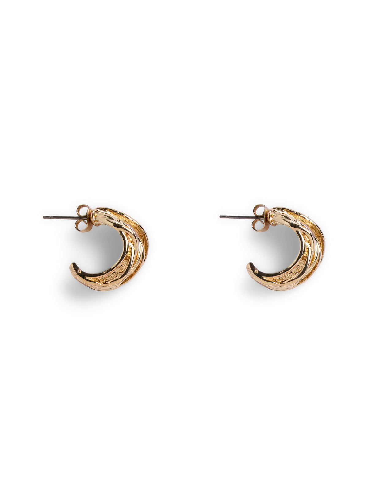 Pieces Erika Hoop Earrings in Gold