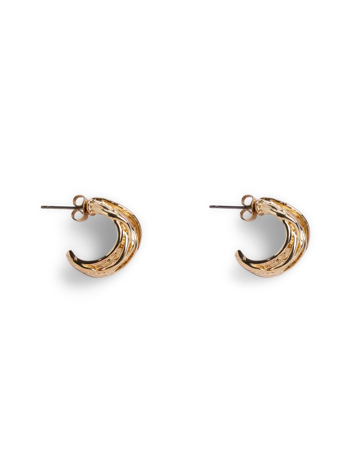 Pieces Erika Hoop Earrings in Gold