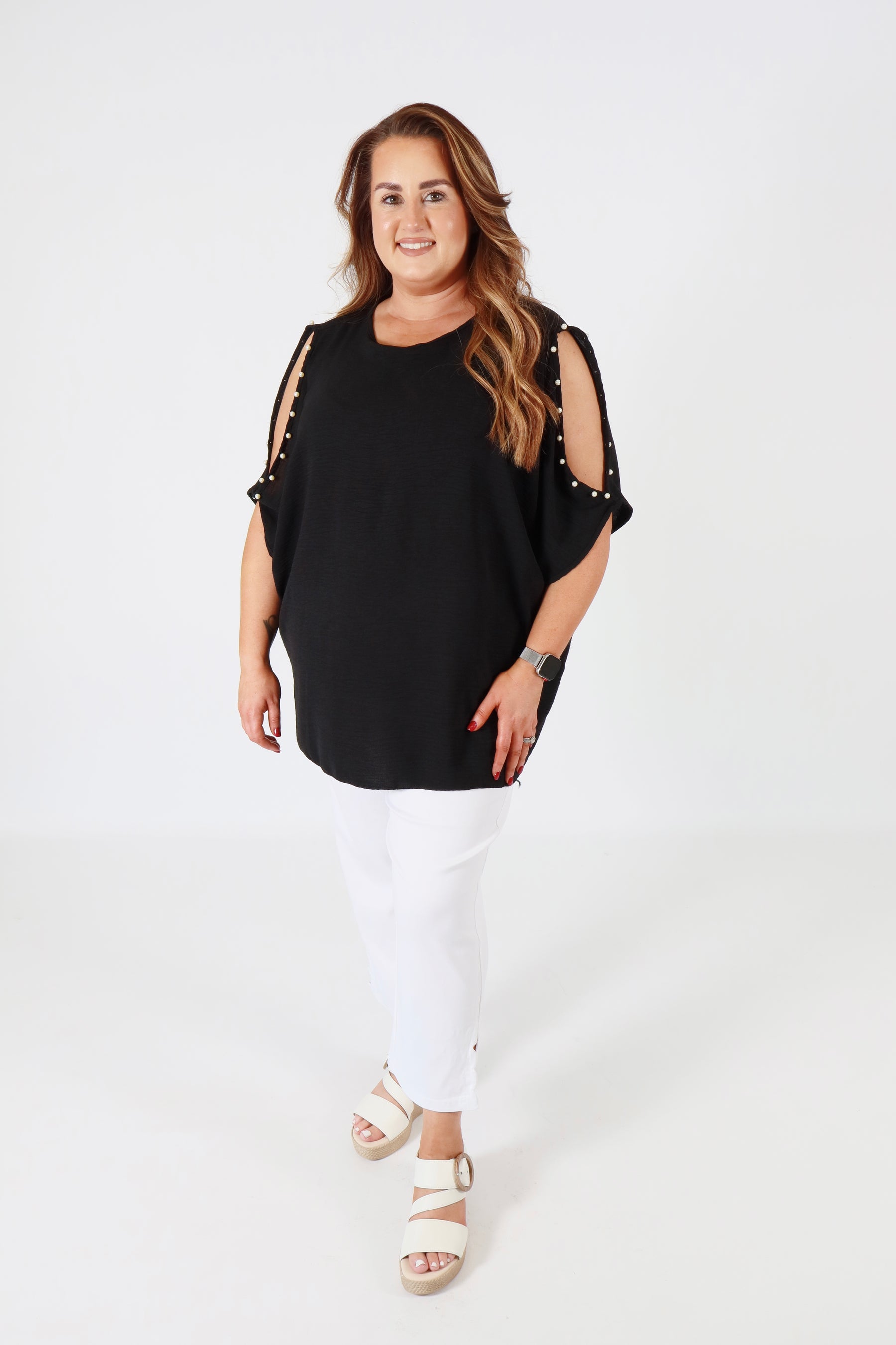 Pearl Blouse in Black
