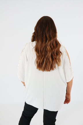 Pearl Blouse in White