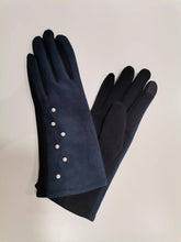 Pearl Gloves in Navy