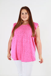 Penelope Blouse in Fuchsia