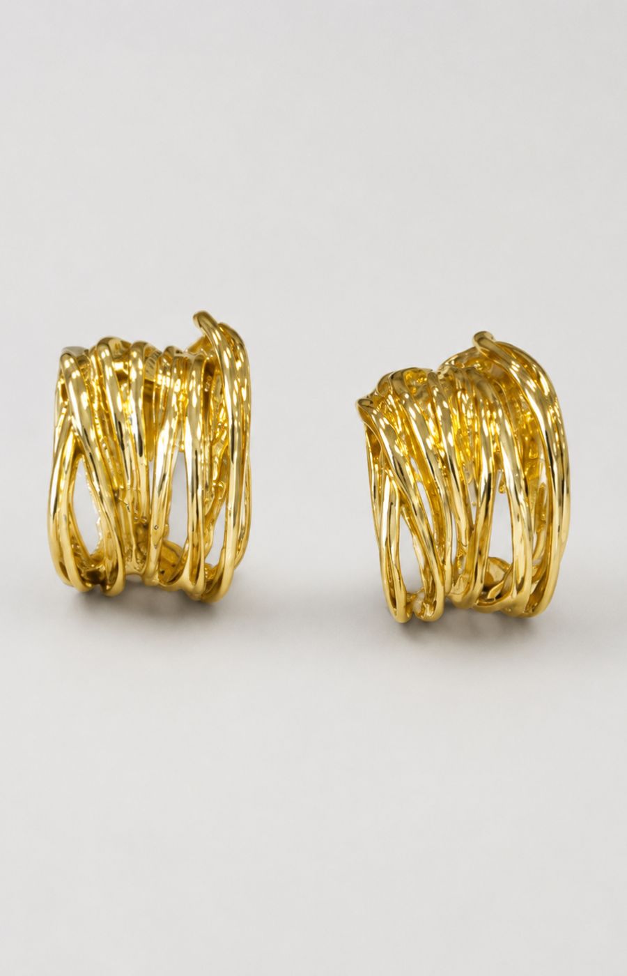 Pieces Erika Hoop Earrings in Gold