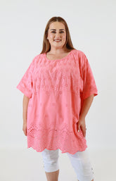 Pippa Blouse in Coral 
