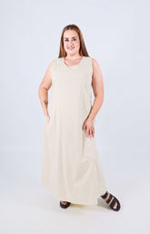 Polly Dress in Beige 
