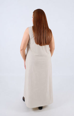Polly Dress in Beige 
