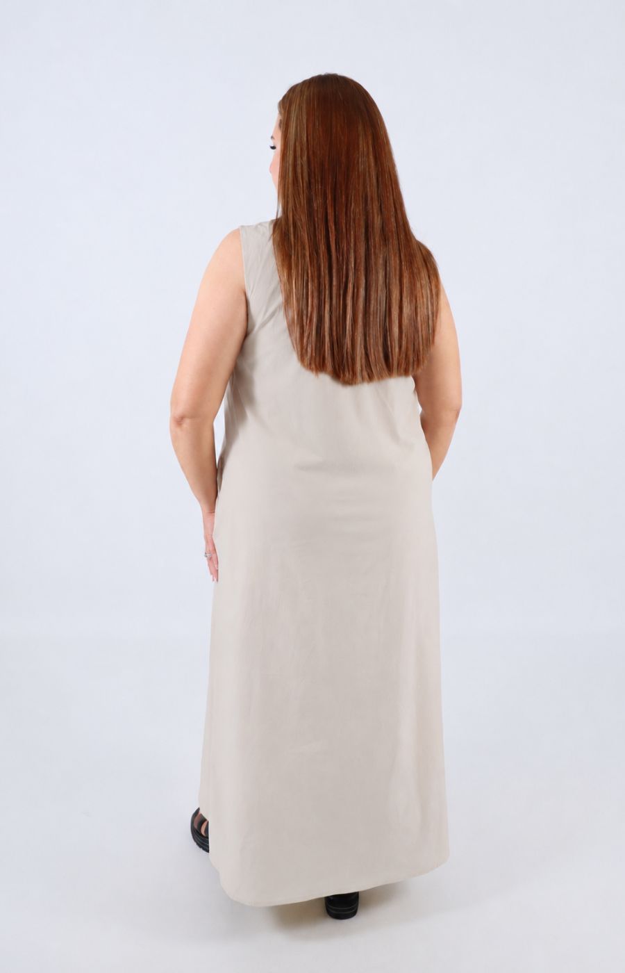 Polly Dress in Beige 