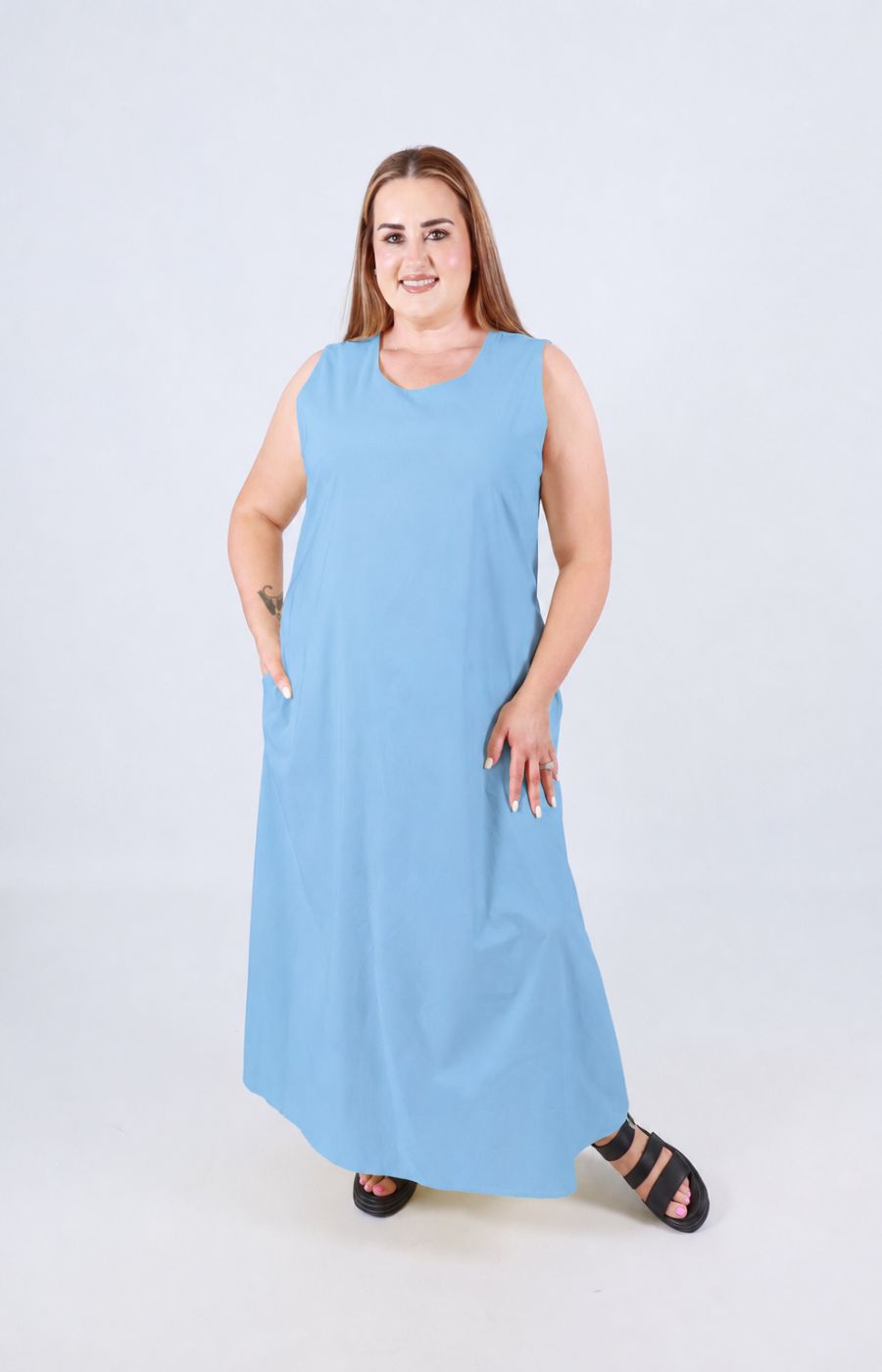 Polly Dress in Blue 