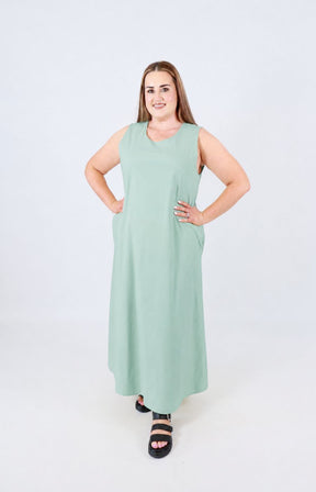 Polly Dress in Mint 