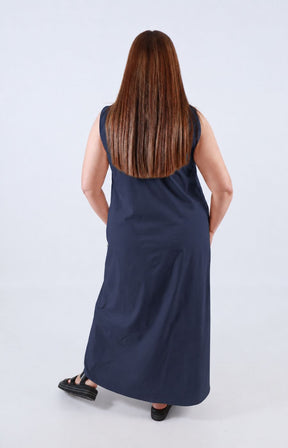 Polly Dress in Navy