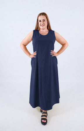 Polly Dress in Navy 