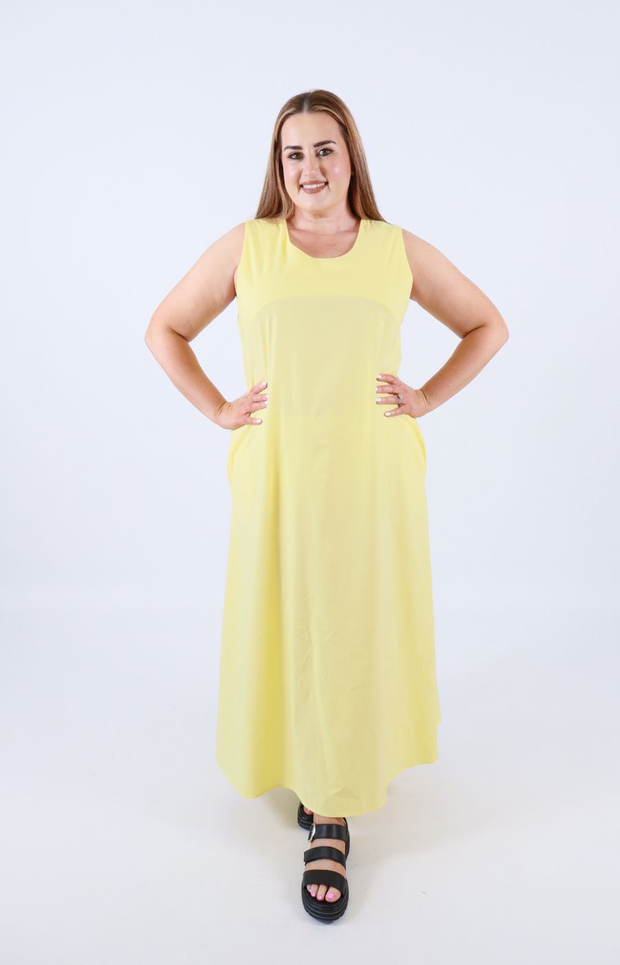 Polly Dress in Yellow 