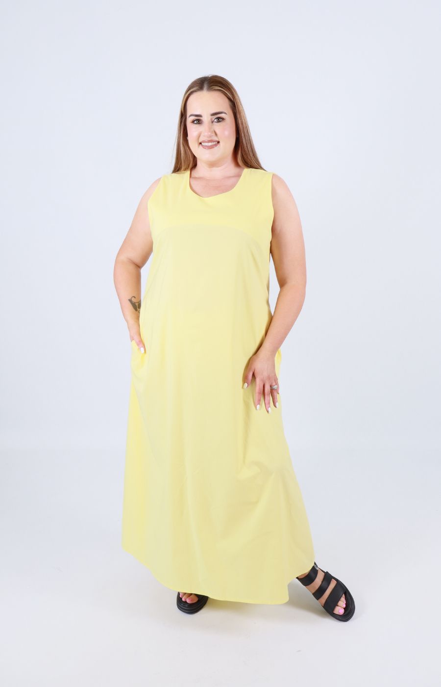 Polly Dress in Yellow 