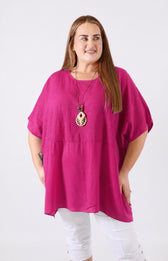 Poppy Blouse in Fuchsia 