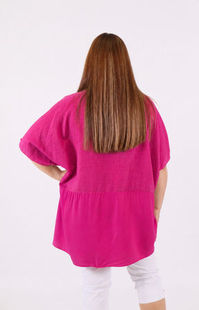 Poppy Blouse in Fuchsia 