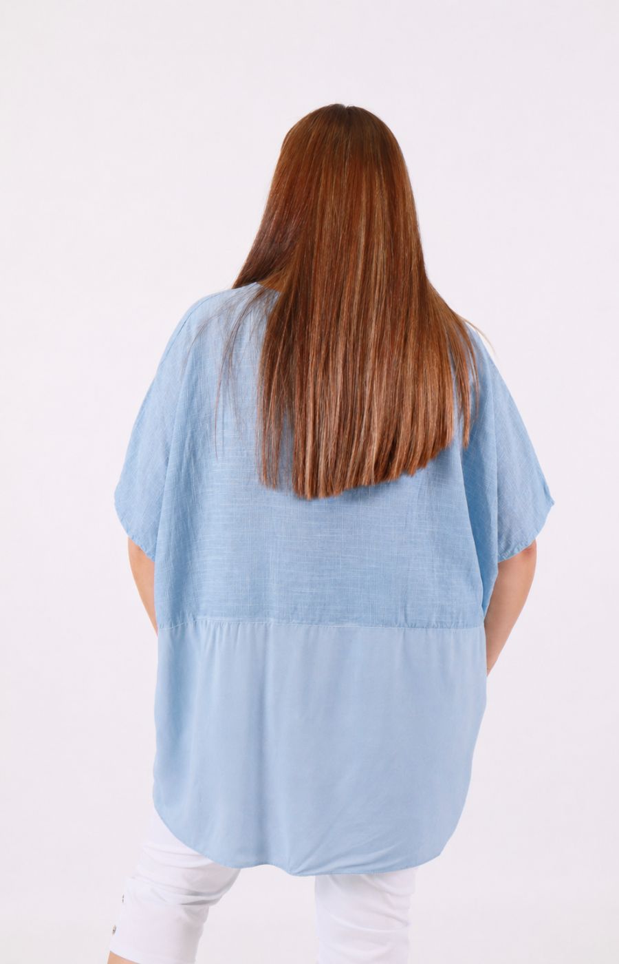 Poppy Blouse in Light Blue 