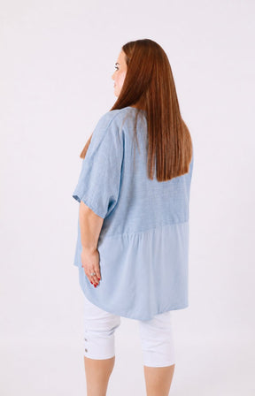 Poppy Blouse in Light Blue 