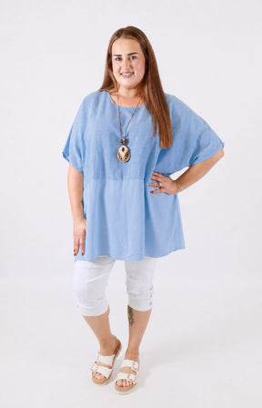 Poppy Blouse in Light Blue 