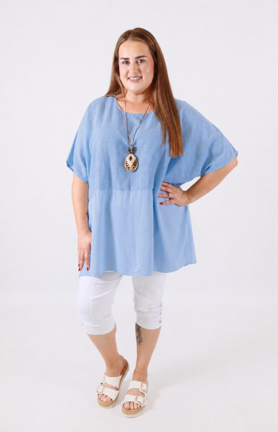 Poppy Blouse in Light Blue 