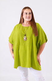 Poppy Blouse in Lime
