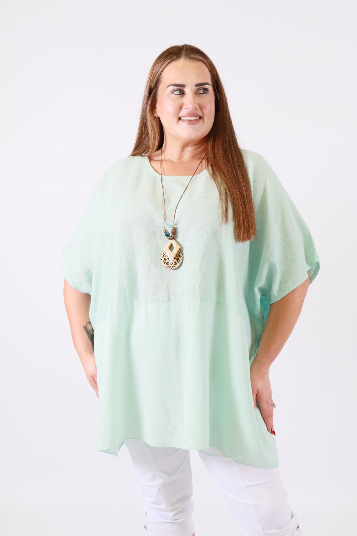 Poppy Blouse in Mint 
