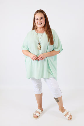 Poppy Blouse in Mint 