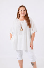 Poppy Blouse in White 