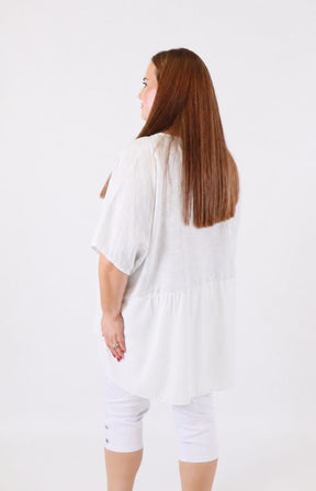 Poppy Blouse in White 