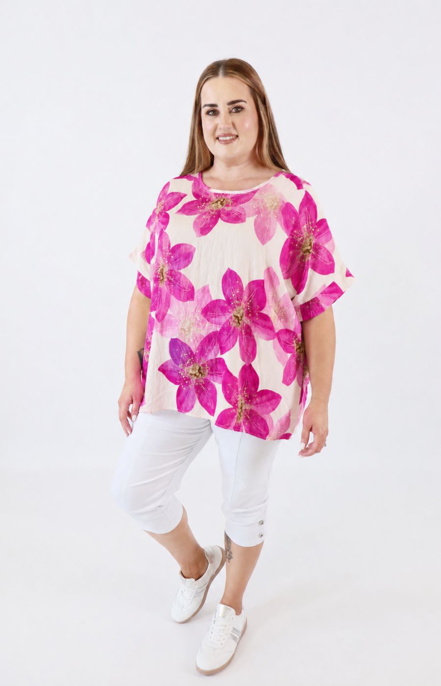 Posey Floral Blouse in Pink 