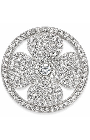 Posie Magnetic Brooch in Silver 