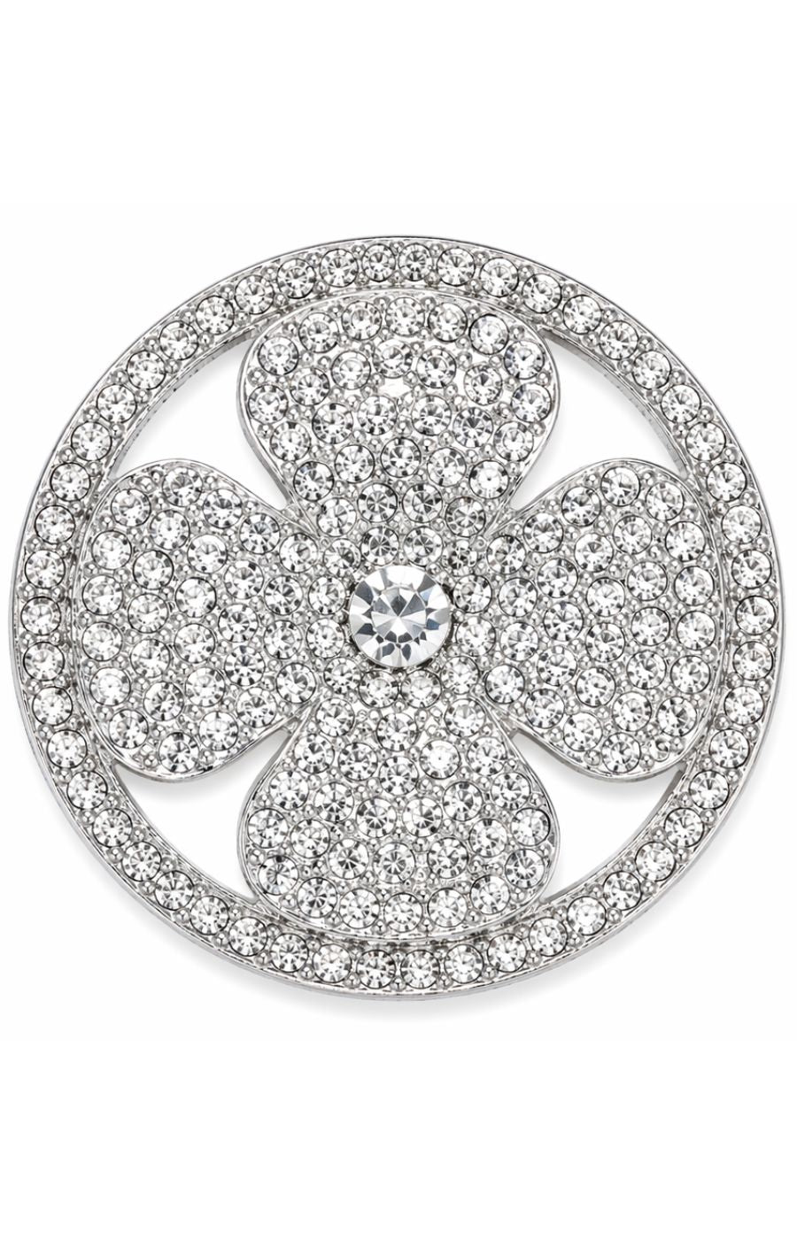 Posie Magnetic Brooch in Silver 